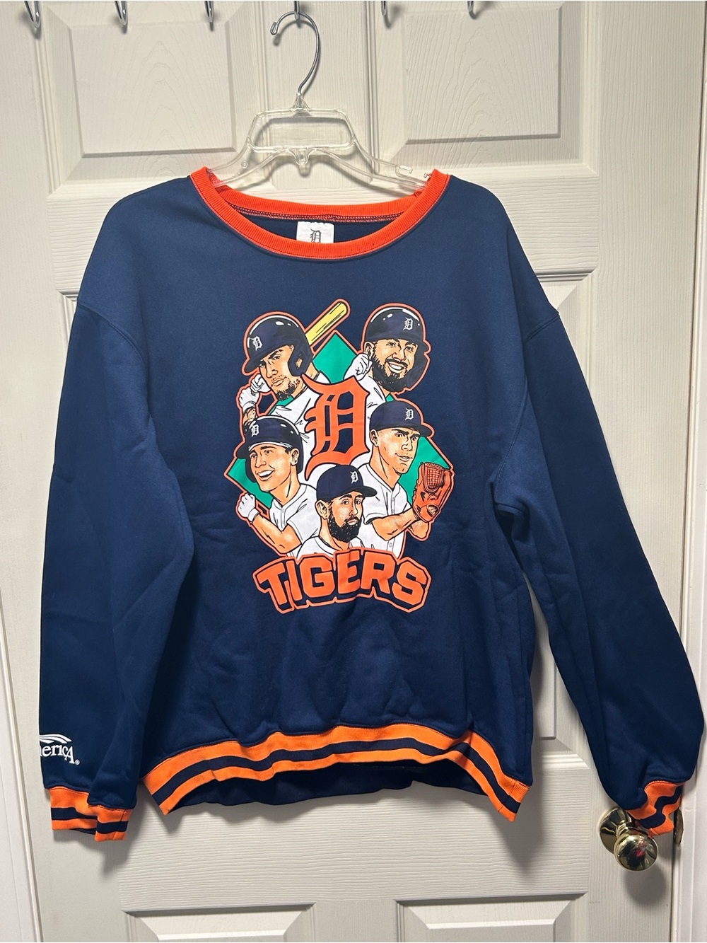Detroit Tigers Caricature Sweatshirt Giveaway 5/2/2026 Adult XXL SGA MLB